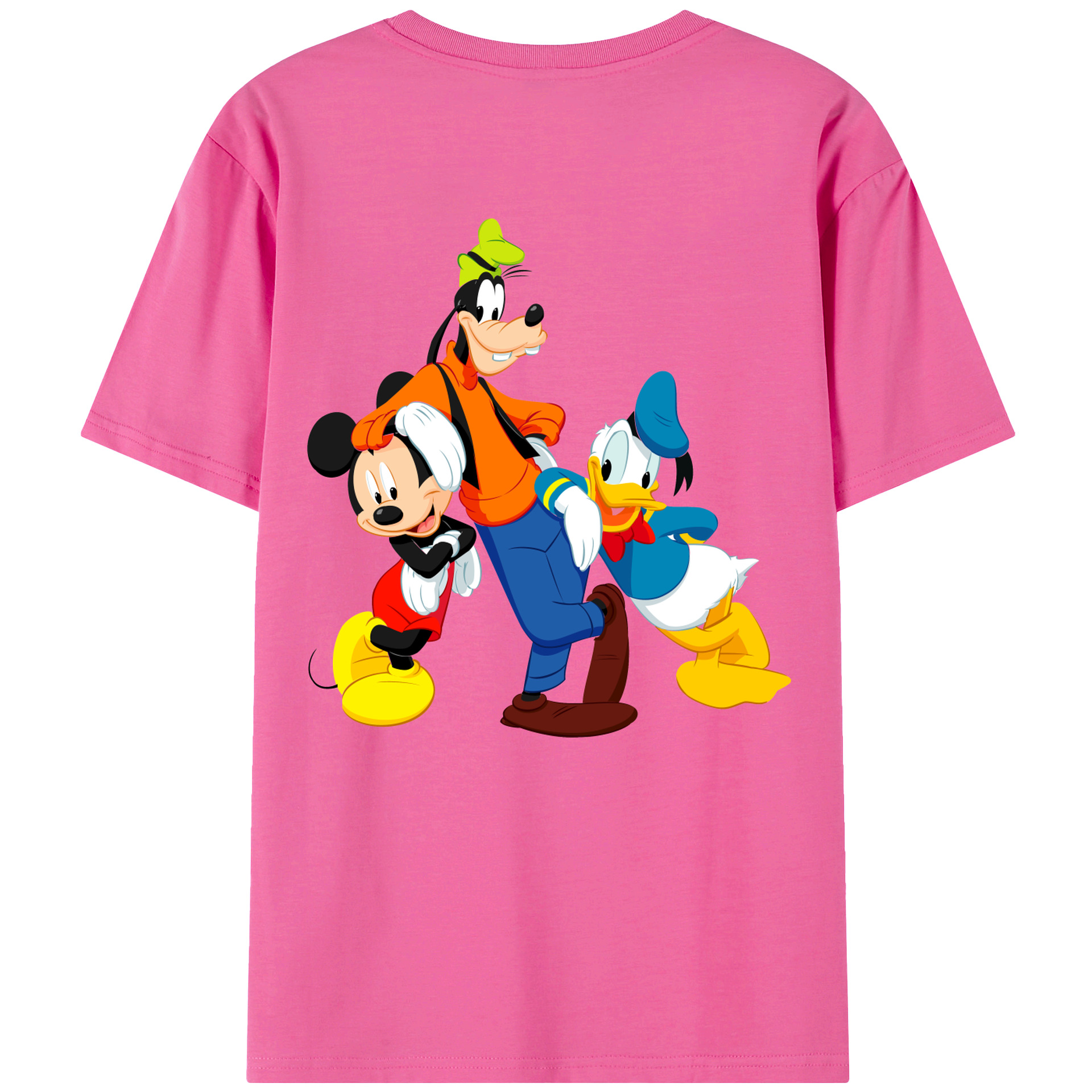 （画像用） ミッキーマウス Mickey Mouse レディース半袖Tシャツ(バックプリント)